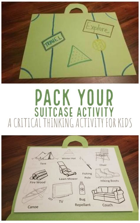 Pack your suitcase; Free Printable Activity For Young Kids – That After School Life Suitcase Activities For Preschool, Suitcase Craft Preschool, Airport Activities For Kids, Suitcase Craft For Kids, Suitcase Craft, Travel Activities For Kids, Preschool Travel, Kids Critical Thinking, Boxcar Children