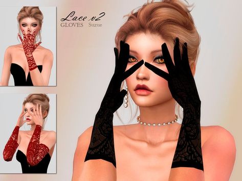 Sims 4 Cc Gloves, Sea Earrings, Heart Headband, Simple Hoop Earrings, Lace Gloves, Belly Piercing, Natural Eyes, Gold Choker, Sims 4 Cc