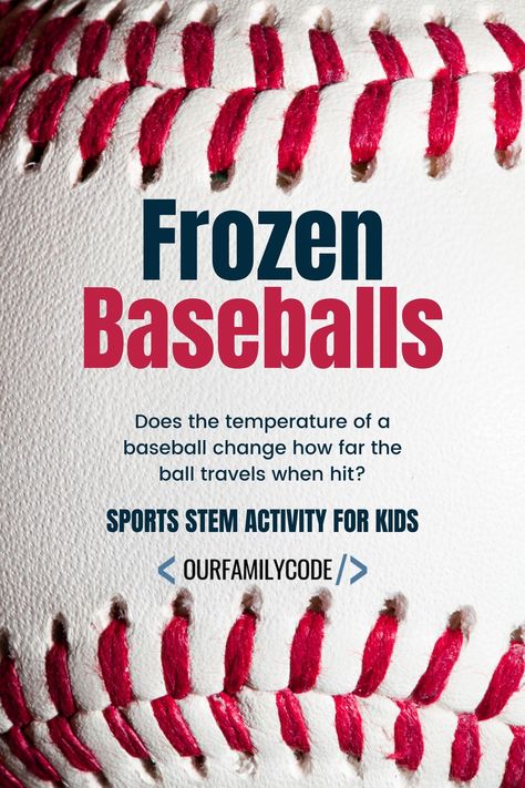 Baseball Experiments, Sports Themed Science Experiments, Sports Related Science Fair Projects, Softball Science Fair Projects, Sport Science Experiments Kids, Baseball Projects For School, Baseball Science Fair Project Ideas, Baseball Themed Activities, Sports Science Fair Projects