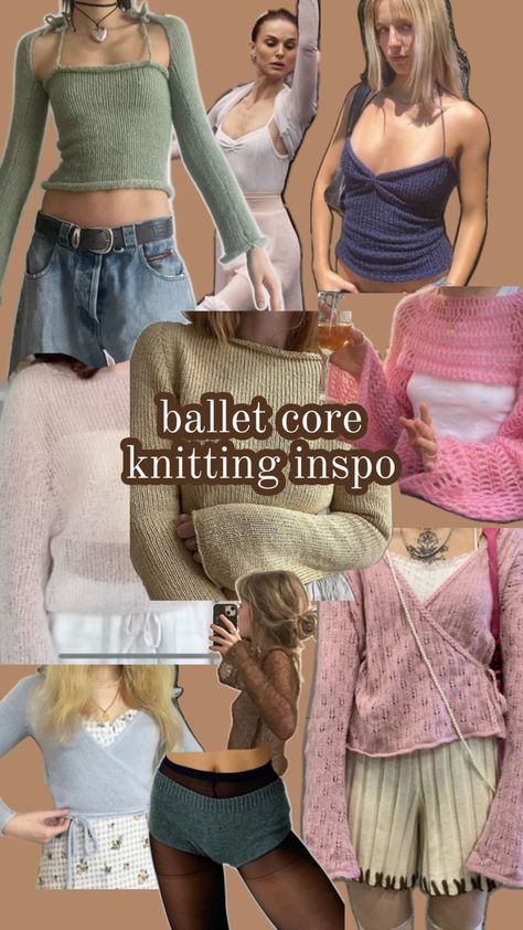 Ballet Core, Machine Knitting, Cute Crochet, Knitting Projects, Crochet Clothes, Fiber Art, Pilates, Knit Crochet, Ballet