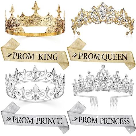 Prom King Crown, Prom Activities, Prom Checklist, School Cosplay, Prom King And Queen, Homecoming King, Engagement Party Planning, King And Queen Crowns, Prom Tiaras