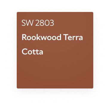 Rust Colored Bathroom Walls, Rust Front Door Colors, Sherwin Williams Sierra Redwood, Rookwood Terra Cotta Sherwin Williams, Sierra Redwood Sherwin Williams, Rockwood Terra Cotta Sherwin Williams, Terracotta Paint Color Sherwin Williams, Sherwin Williams Rust Colors, Sherwin Williams Terra Cotta Colors