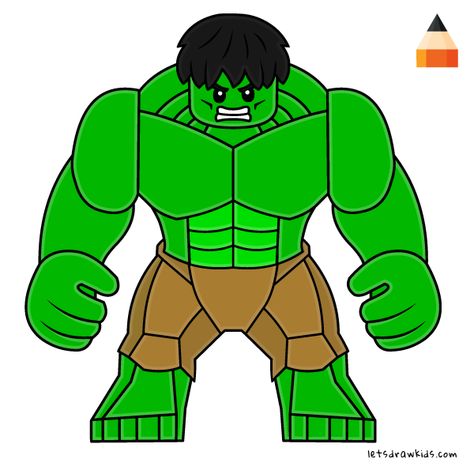 Lego Drawing, Hulk Kids, Lego Hulk, Hulk Birthday Parties, Drawing Marvel, Lego Shirts, Hulk Character, Lego Coloring Pages, Hulk Birthday