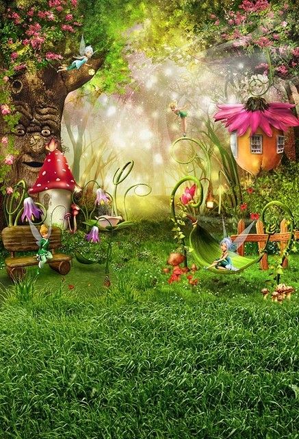 Alice In Wonderland Backdrop, Mushroom Photography, Fairy Background, Wonderland Backdrop, Jungle Safari Party, Tinkerbell Party, Fairy Birthday, Vinyl Backdrops, Safari Party