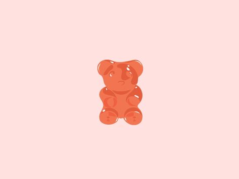 Gummy Bears Illustration, Gummy Illustration, Gummy Bear Illustration, Haribo Gummy Bears, Bear Gif, Jelly Bears, Branding Illustration, Bear Illustration, Bear Graphic