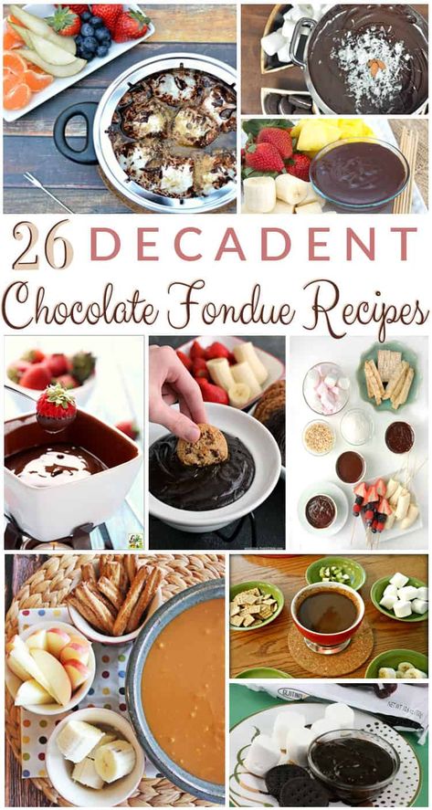 26 Decadent Chocolate Fondue Recipes (1) Sweet Fondue Recipes, Fondue Recipes Dessert, Dessert Fondue Ideas, Dessert Fondue Recipes, Fondue Board, Chocolate Fondue Recipes, Fondue Ideas, Chocolate Charcuterie, Fondue Dippers