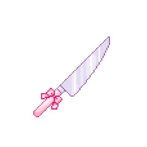 Pink Knife, Photo Pixel, Pastel Pink Icons:), Knife Drawing, Dibujo Simple, Cute Website, Pix Art, Pixel Design, Pixel Art Design