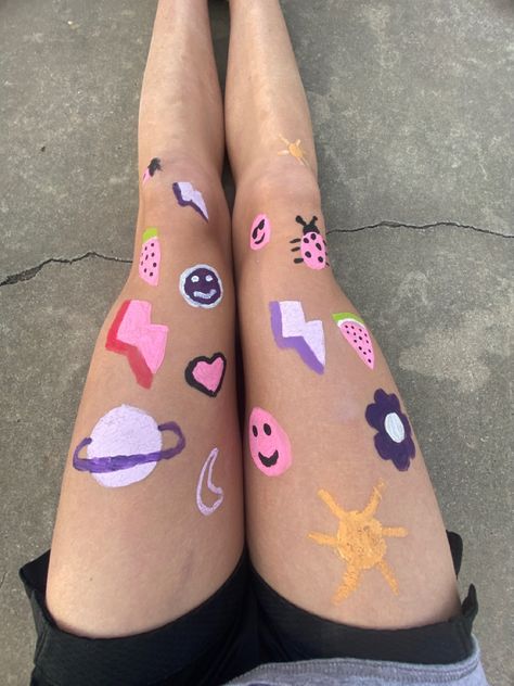 Summer Legs, Leg Painting, Summer Pics, Pink Painting, Pink Out, Summer Pictures, Fun Summer, Body Painting, Beach Trip