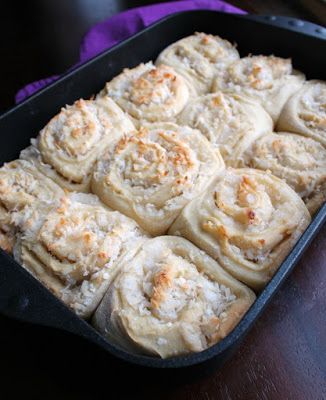 Coconut Cream Bread, Fruit Sweet Rolls, S’mores Cinnamon Rolls, Oat Rolls, Pineapple Cinnamon Rolls, Coconut Puff Pastry, Coconut Crispy Rollers Recipe, Gourmet Cinnamon Rolls Recipes, Coconut Custard Rolls