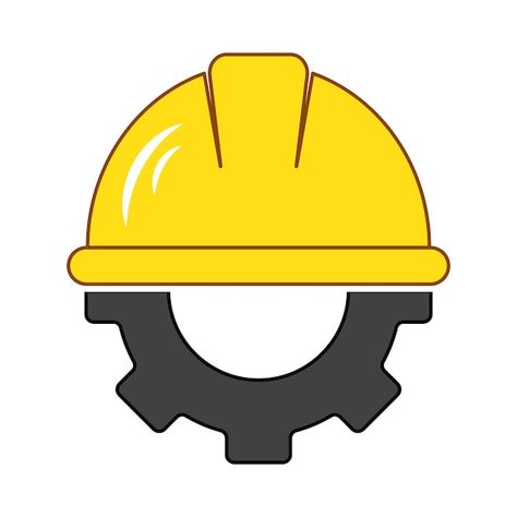 Engineer icon with hat helmet and gear v... | Premium Vector #Freepik #vector #hard-hat #safety-hat #engineer-helmet #engineer-hat Hard Hat Drawing, Engineering Icon, Civil Engineering Logo, Engineer Logo, Safety Logo, Drawing Hats, Wall Painting Flowers, Engineer Hat, Engineering Logo