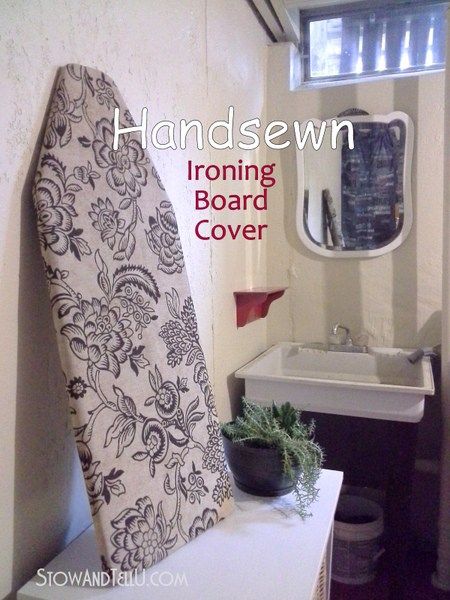 handsewn-ironing-board-cover Diy Ironing Board Covers, Diy Ironing Board, How To Make Iron, Ironing Board Cover, Ironing Board Covers, Trendy Sewing, Ironing Board, Sewing Projects For Beginners, Easy Sewing Projects