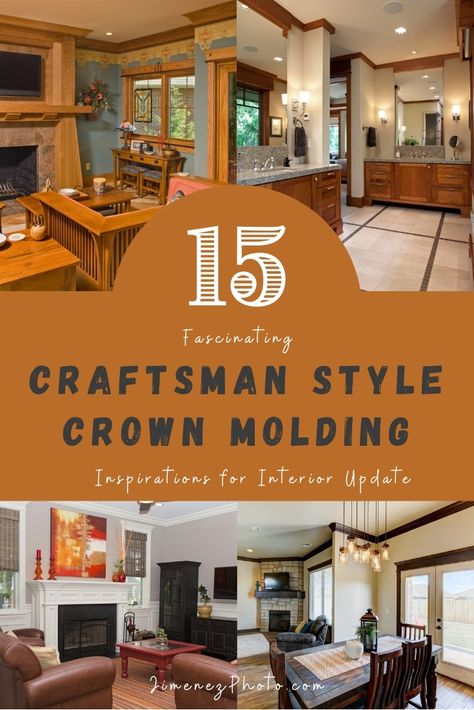 Craftsman Crown Molding Ceilings, Craftsman Ceiling Trim, Craftsman Molding And Trim, Craftsman Style Crown Molding, Craftsman Interior Trim, Craftsman Crown Molding, Craftsman Trim Interior, Craftsman Style Molding, Craftsman Style Interior