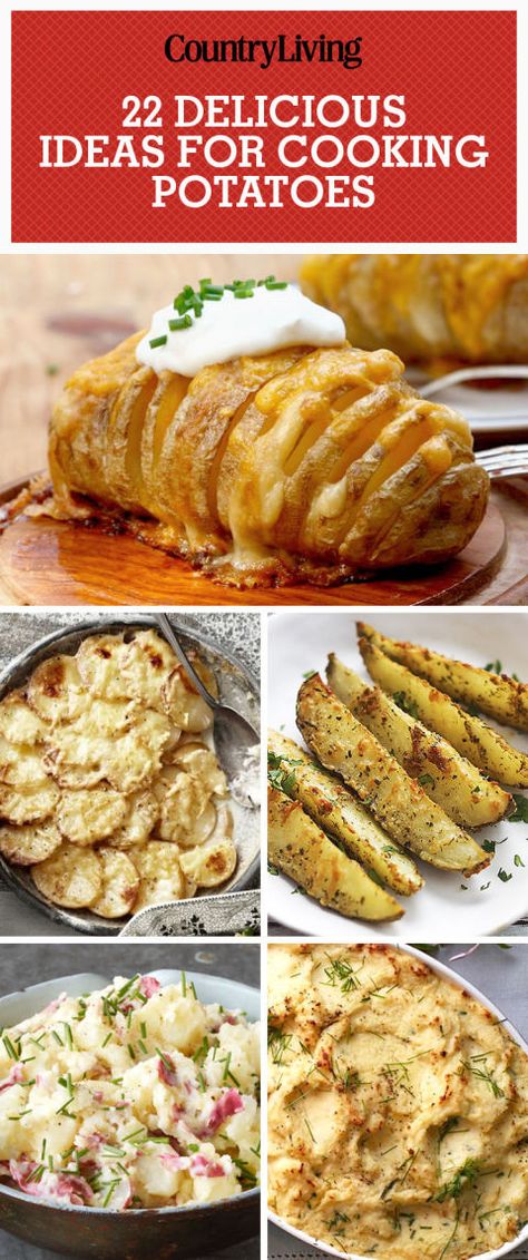 Don't forget to save these potato recipes for Thanksgiving! They make perfect side dishes or appetizers for a house full of guests. Ideas For Potatoes, Cooking Potatoes, Ideas For Cooking, Best Potato Recipes, Easy Potato Recipes, Crowd Pleasing Recipes, A Potato, How To Cook Potatoes, Cooked Veggies