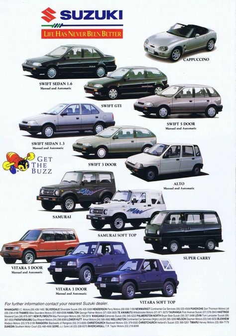 Kei Car, 4x4 Van, Car Brochure, Suzuki Samurai, Suzuki Jimny, 4x4 Trucks, Mini Trucks, Japan Cars, Car Posters