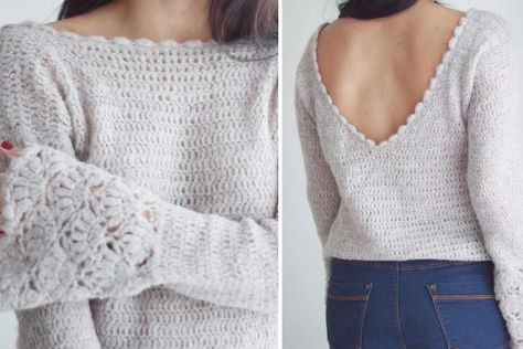 Valentina Sweater Crochet Pattern, Valentina Crochet Sweater, Hello How Are You, Sweater Crochet, Sweater Crochet Pattern, Beautiful Sweater, Clothing Websites, Top Sweater, Knitting And Crocheting