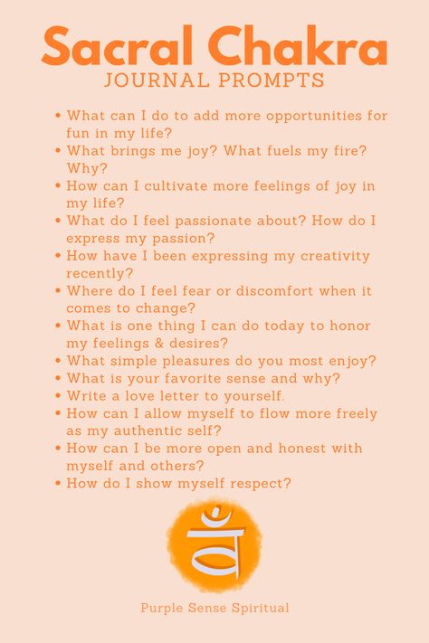 Journal Prompts For Sacral Chakra, Sacral Chakra Healing Journal Prompts, Sacral Chakra Shadow Work, Sacral Chakra Shadow Work Prompts, Sacral Chakra Blockage, Sacral Chakra Journal Prompts, Sacral Chakra Journal, Spiritual Journal Ideas, Chakra Journal Prompts