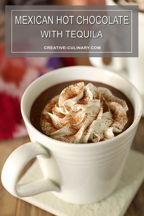 Spiked Mexican Hot Chocolate, Chocolate Cocktail Recipes, Abuelita Hot Chocolate, Crock Pot Hot Chocolate Recipe, Chocolate Tequila, Alcohol Chocolate, Hot Chocolate Cocktail, Crockpot Hot Chocolate, The Weather Outside Is Frightful