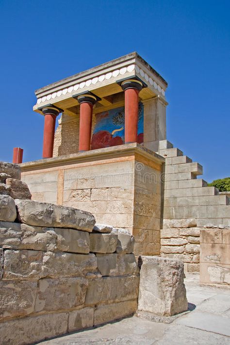 Minoan palace at Knossos. Scenic view of reconstruction of Minoan palace at Knos #Sponsored , #Sponsored, #PAID, #palace, #reconstruction, #Knos, #Knossos Minoan Palace, Knossos Palace, Scenic View, Crete Greece, Ancient Greece, Crete, Scenic Views, Palace, Greece