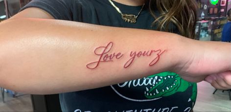 Love Yourz J Cole Tattoo Finger, Love Yourz Tats J Cole, Love Yourz J Cole Tattoo Red, Jcole Tattoo Ideas Lyrics, Luv Yourz J Cole Tattoo, Cole World Tattoo, Love Yourz J Cole Tattoo Neck, Live Yourz Jcole Tattoo, Love Your Tattoo J Cole Font