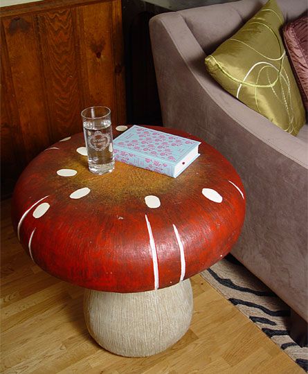 Mushroom Side Table, Mushroom Decor, Cute Room Decor, Dream Decor, Dream House Decor, Dream Bedroom, Dream Room, My Dream Home, New Room