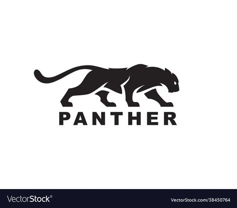 Panther silhouette logo vector image Jaguar Vector, Panther Silhouette, Pantera Logo, Lucid Motors, Palm Tree Icon, Tattoo Japanese Style, Tiger Vector, Mirror Drawings, Draw Logo