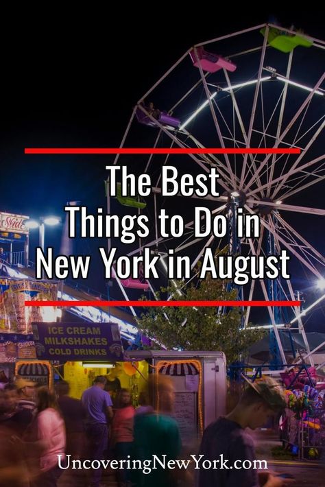 Explore our handpicked list of the 10 best things to do in New York in August. New York In August, Upstate Ny Travel, Time For Kids, Lake George Village, Hiking Club, Summer Vacation Spots, New York Vacation, Cool Slides, To Do In New York