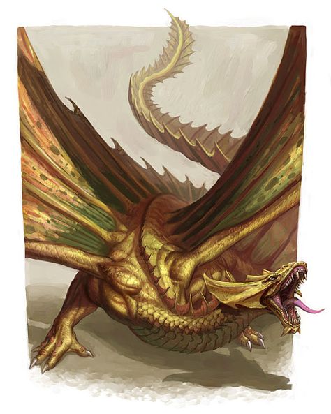 Brass Dragon, Types Of Dragons, Monster Artwork, Legendary Dragons, Bronze Dragon, Dungeons And Dragons Art, Dragon Tales, Dnd Dragons, Pet Dragon