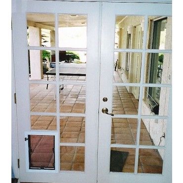 Best Dog Door, Traditional French Doors, Pet Doors, Doors With Glass, Double French Doors, Glass French Doors, French Doors Patio, Pet Door, Interior Design Elements