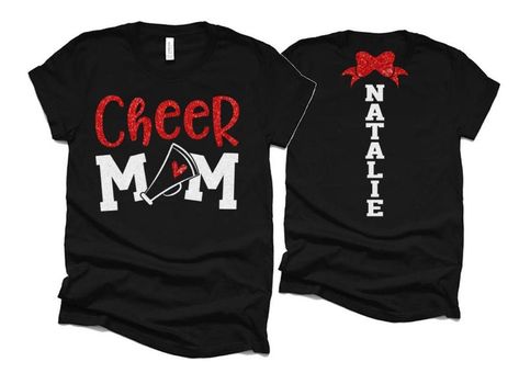 Cheer Spirit Wear, Cheer Dad Shirts, Cheer Mom Shirt, Cheer Gear, Cheer Spirit, Cheerleading Shirts, Cheer Shirt, Cheer Mom Shirts, Football Cheer