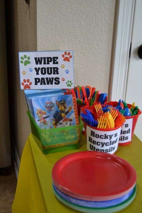 Paw Patrol Birthday Party Ideas | Photo 14 of 24 3rd Birthday Paw Patrol, Paw Patrol 3rd Birthday, Paw Patrol 3rd, Paw Patrol Birthday Ideas, Paw Patrol Birthday Party Ideas, Paw Patrol Birthday Decorations, Paw Patrol Party Decorations, 4de Verjaardag, Paw Patrol Party Ideas