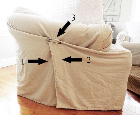 Using A Sheet As A Slipcover, Drop Cloth Couch Cover No Sew, Drop Cloth Chair Cover, Diy Drop Cloth Couch Cover, Canvas Drop Cloth Couch Cover, Diy Couch Cover No Sew, Cover Sofa With Blanket, Farmhouse Couch Cover, Diy Slipcovers For Couch