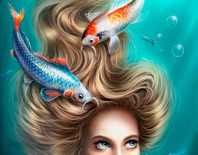 Pisces Girl, Pisces Love, Astrology Pisces, Pisces Woman, Zodiac Signs Pisces, Love Horoscope, Astrology Art, Two Fish, Zodiac Art