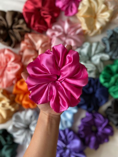 My Humps, Diy Hair Scrunchies, Hair Acessories, Scrunchie Styles, Silk Scrunchies, Satin Scrunchies, 3 For 2, Velvet Scrunchie, Handmade Fashion Jewelry