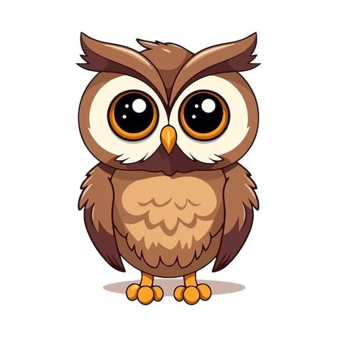 Vector Animals, Owl Designs, Owl Clip Art, Long Eared Owl, Cartoon Owl, Owl Vector, Cartoon Image, Owl Cartoon, Cute Cartoon Images