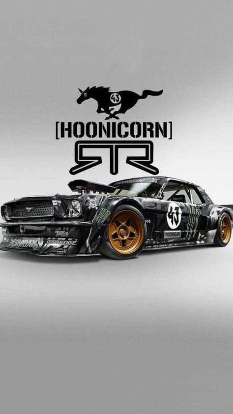 Hoonicorn Wallpaper, Cocheras Ideas, Ken Block Mustang, Ken Block 43, Block Wallpaper, Ken Blocks, Mustang Art, Car Drift, Drift Racing