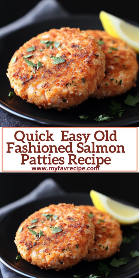 Quick  Easy Old Fashioned Salmon Patties Recipe Recipe Salmon Patties, Ww Salmon Patties Recipes, Salmon Patties Recipe Canned With Bread Crumbs, Salmon Patties On Blackstone, Classic Salmon Patties, How To Cook Salmon Patties, Easy Salmon Patty Recipes, Best Salmon Cakes Recipe, Salon Patties Recipes