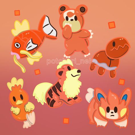 Pokémon art digital illustration cute kawaii fan art orange Orange Pokemon, Pikachu, Pokemon, Orange, Anime, Fictional Characters, Quick Saves, Art, Pokémon