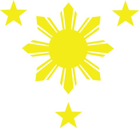 3 Stars and A Sun High Resolution Vector File Free Download | Tambay Arts Filipino Empanada, Philippine Flag Wallpaper, 3 Stars And A Sun, Nurse Drawing, Baby Boy Balloons, Sun Wallpaper, Sun Drawing, Geometric Sleeve Tattoo, Filipino Tattoos