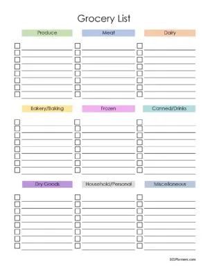 Free Printable Grocery List Templates, Master Grocery List Template, Grocery Shopping List Template, Printable Grocery List Template, Budget Sheet Template, Grocery List Printable Free, Master Grocery List, Shopping List Template, Grocery List Template