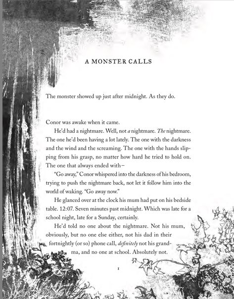 Monster Calls Quotes, A Monster Calls Quotes, A Monster Calls, Alice Hoffman, Monster Book Of Monsters, Let Her Go, Comfort Characters, Jan 1, Famous Books