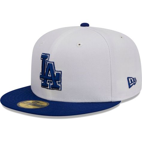 Show how devoted you are to the Los Angeles Dodgers with this New Era Optic 59FIFTY fitted hat. A vibrant bill and bold Los Angeles Dodgers embroidery make for the perfect spirited accessory. A trendy high crown and structured construction offer a classic look. La Dodgers Hat, New Era Baseball Cap, Dodger Hats, Dope Hats, Hat Aesthetic, Different Hats, New Era Hats, New Era Fitted, Custom Jerseys