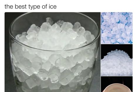 27 Pictures That Are Totally, 100%, Actually True  --- this is a good one. Ice Eater, Ice Aesthetic, Types Of Ice, Sonic Ice, Nugget Ice, Nugget Ice Maker, Ice Storage, Portable Ice Maker, Ice Maker Machine