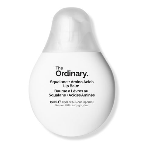 Squalane + Amino Acids Lip Balm - The Ordinary | Ulta Beauty Skin Care Wishlist Ideas, Brazilian Kiss Lip Balm, Best Lippies, The Ordinary Lip Balm, Ordinary Lip Balm, Preppy Lip Products, Gold Makeup Products, Lip Products Aesthetic, Trending Makeup Products