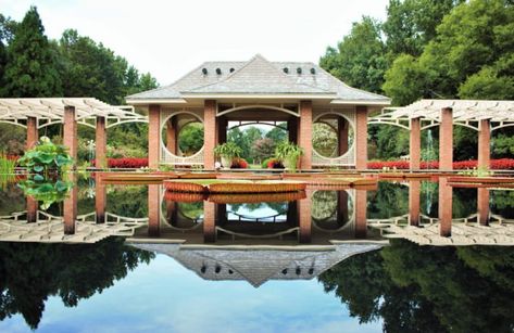 This Beautiful 112-Acre Botanical Garden In Alabama Is A Sight To Be Seen Huntsville Botanical Gardens, Alabama Wedding Venues, Montreal Botanical Garden, Aquatic Garden, Atlanta Botanical Garden, Chicago Botanic Garden, Heavenly Places, Empire Romain, Alabama Wedding