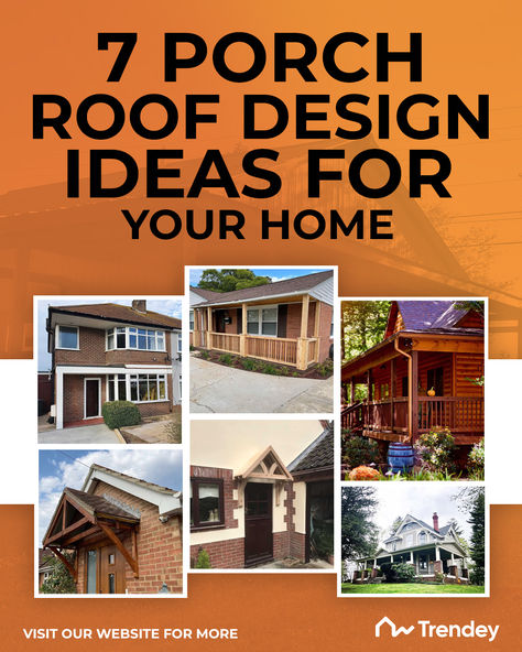 Discover unique porch roof ideas that will elevate your home's curb appeal and provide functional outdoor living space. Porch Roof Ideas, Roof Design Ideas, Porch Roof Design, Roof Ideas, Building A Porch, Porch Roof, Backyard Sheds, Front Patio, Patio Roof