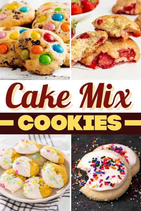 Cake Mix Cookies Cake Mix Oatmeal Cookies, Cake Mix Cookie, Sugar Cookie Cakes, Butter Pecan Cake, Love Cookies, Pecan Ice Cream, Gooey Cookies, Cake Mix Cookie Recipes, Double Chocolate Cookies