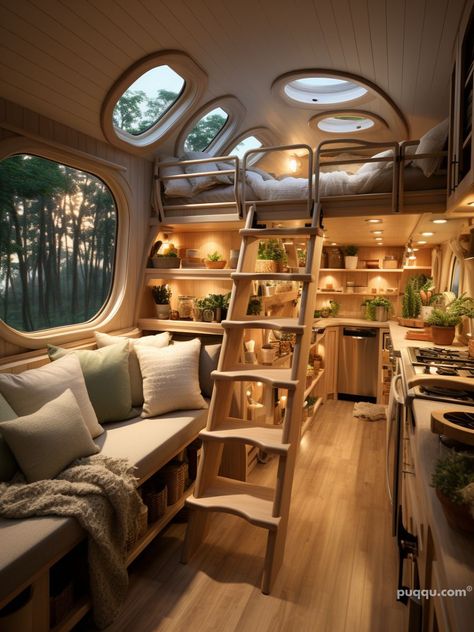 Converted Homes, Granola Lifestyle, Rv Interior Design, Airstream Living, Airstream Interior, Rv Renovation, Pretty Houses, Curated Decor, Small Campers