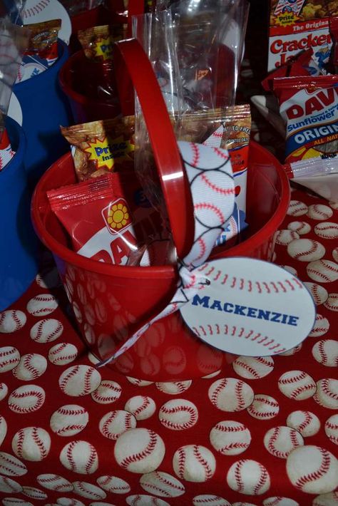 Take me out to the ball game | CatchMyParty.com Phillies Party, Baseball Baby Shower Favors, Baseball Birthday Party Favors, Baseball Theme Birthday Party, Baseball Party Favors, Baseball Theme Birthday, Baseball Baby Shower Theme, Baseball First Birthday, Baseball Theme Party