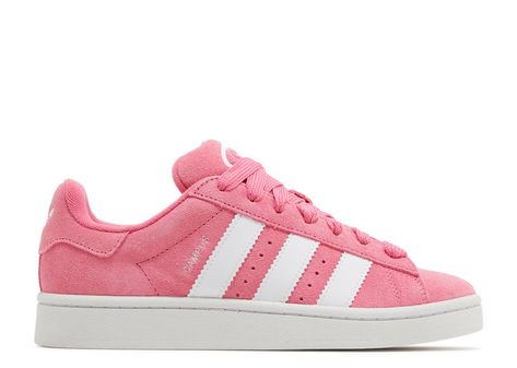 Wmns Campus 00s 'Pink Fusion' - Adidas - ID7028 - pink fusion/cloud white/cloud white | Flight Club Pink Canvas Shoes, Light Pink Adidas Campus, Pink On Clouds, Pink Campus 00, Pink Adidas Campus, Adidas Campus Pink, Addidas Shoes Campus 00s, Addidas Shoes Campus 00s Outfit, Adidas Campus 00s Pink