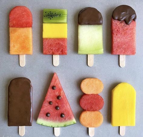 Fruit Lollies, Mexican Breakfast Recipes, Vegan Fast Food, Food Art For Kids, Vegetarian Fast Food, Food Wallpaper, Fun Kids Food, Food Crafts, Kids Snacks